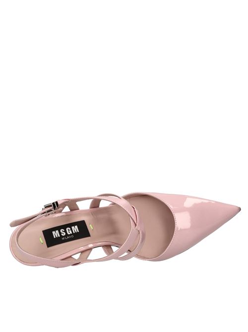 Décolleté slingback in vernice MSGM | 3541MDS110 863ROSA